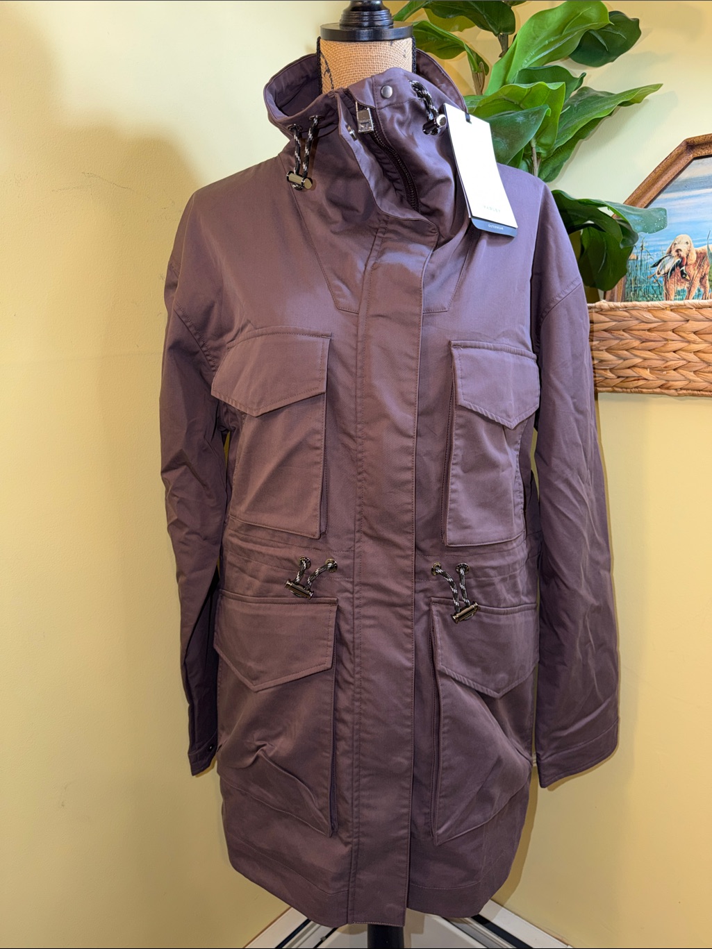 Varley “Raisin” Bryce Parka Utility Jacket Nwt New Large